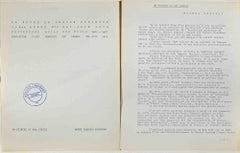 Abstract Composition - Original Lithograph by Michel Cadoret - 1976