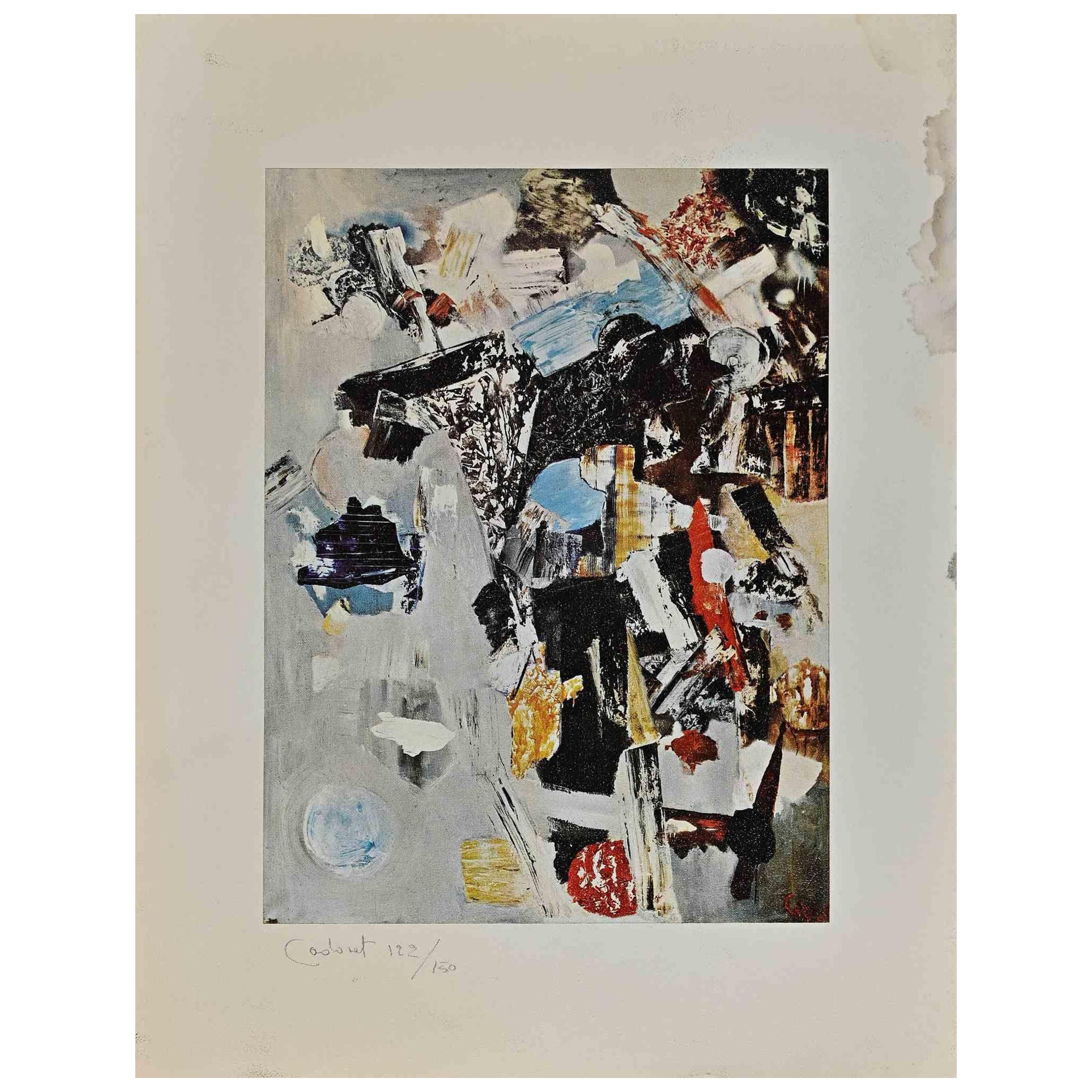 Composición Abstracta es una Litografía Original realizada por Michel Cadoret en 1976.

Buen estado sobre una cartulina blanca, dentro de un paquete que presenta la obra y una bibliografía del artista muy detallada en francés.

Sin firma.

Michel
