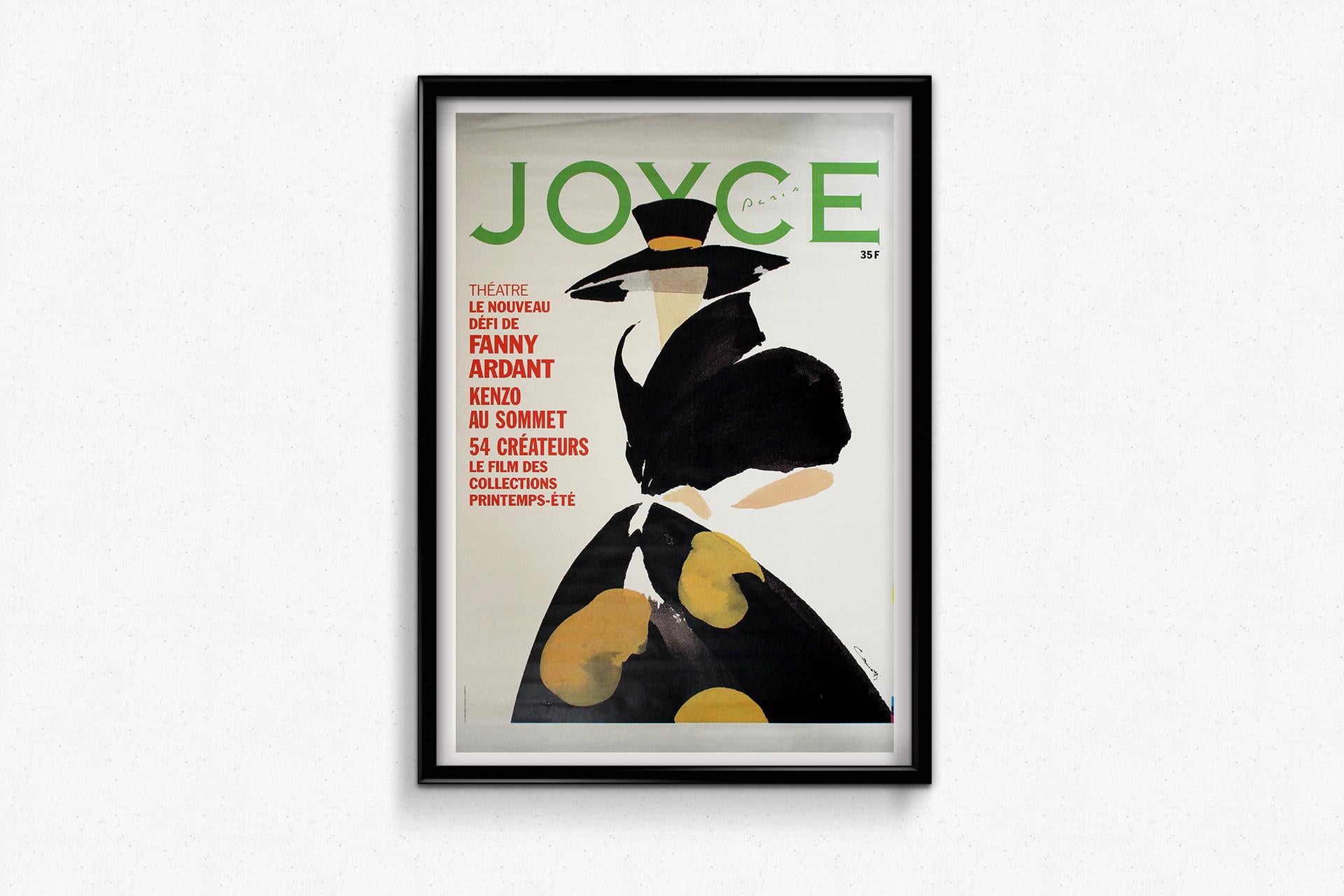 This elegant original poster was created in 1990 for Joyce Paris, the cutting-edge Parisian concept store and magazine that became a symbol of avant-garde fashion culture in the late 20th century. More than just retail, Joyce was a platform for