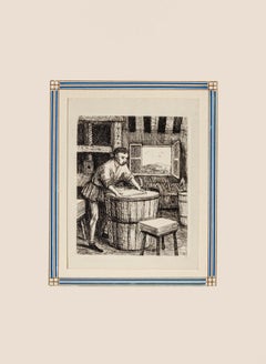 The Fabricator – Radierung von Michel Ciry – 1960er Jahre
