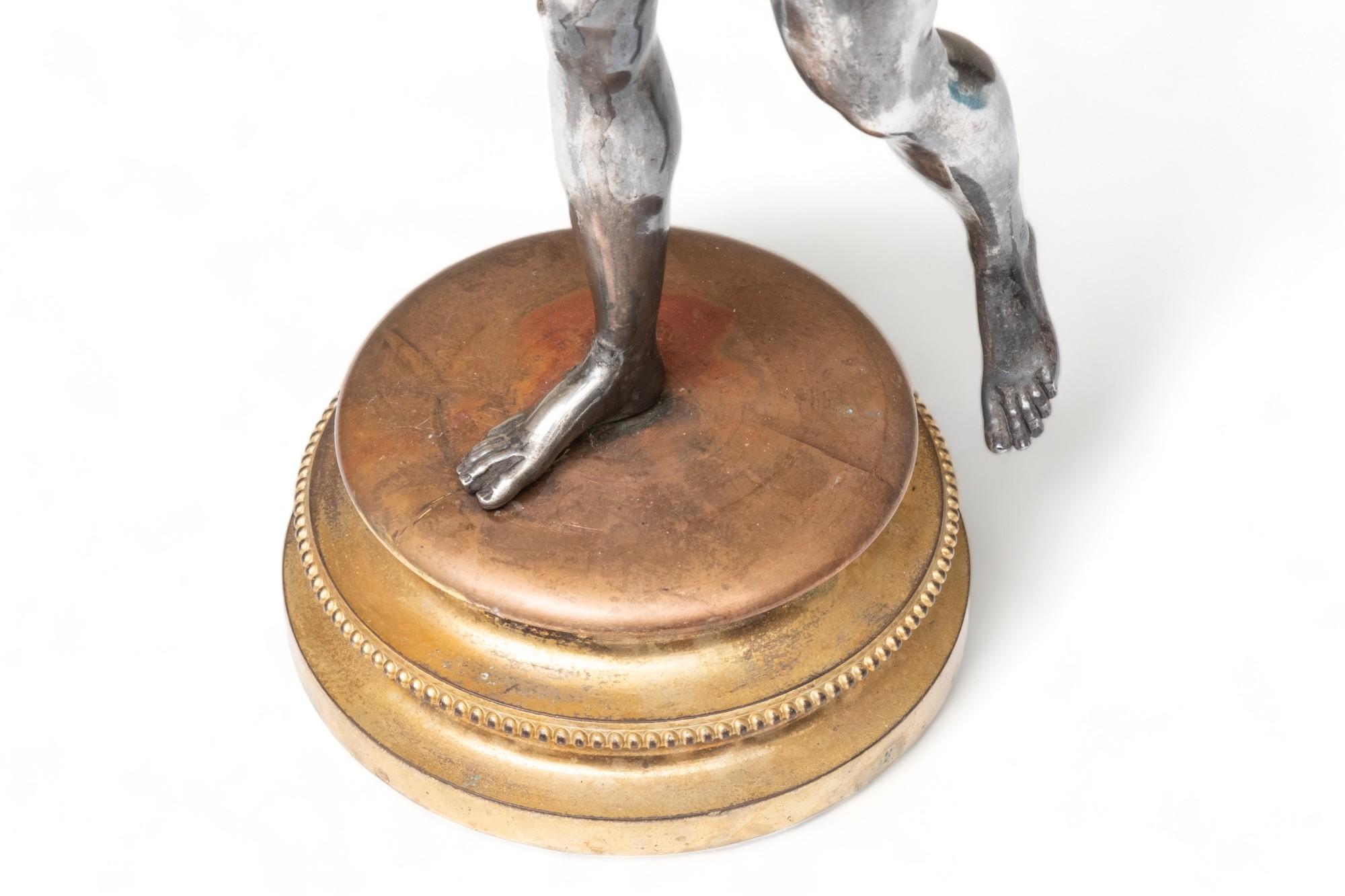 Dorato Claude Michel Clodion, scultura francese in bronzo intitolata 