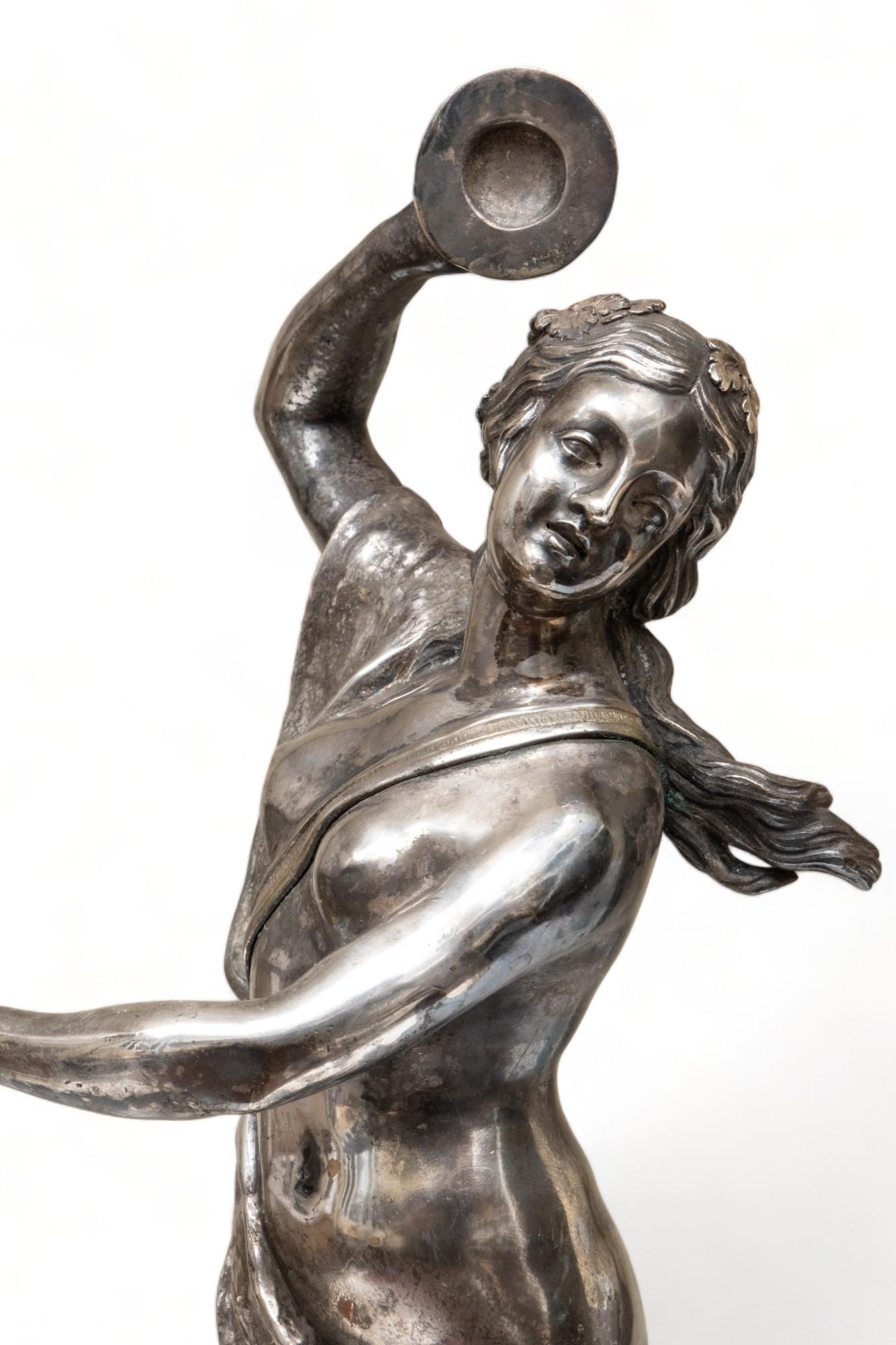 Inizio XIX secolo Claude Michel Clodion, scultura francese in bronzo intitolata 