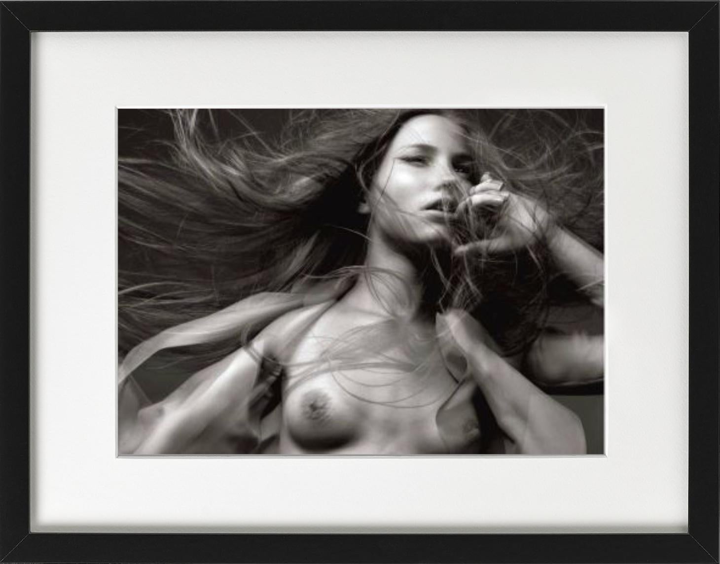 American Nude - double exposure portrait, fine art photography, 2000 - Contemporary Photograph by Michel Comte