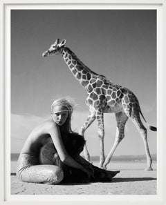 We the Beast : Girafe, édition limitée, photographie d'art, noir et blanc