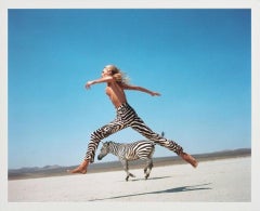 Beauty and Beast II, Jumping with Zebra, 1996 - Limited Edition Fine Art Print