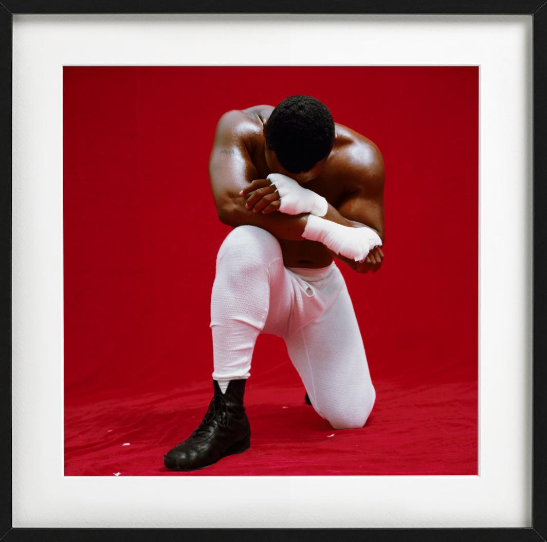 Mike Tyson - Portrait of the boxing legend on his knees For Sale 5