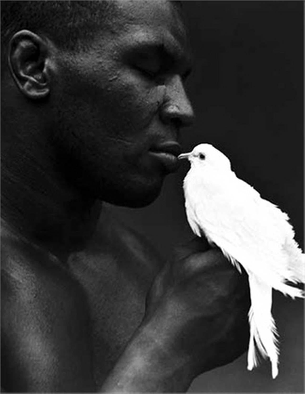 Mike Tyson VIII - Boxlegende mit Taube - Limitierte Auflage Fine Art Photography