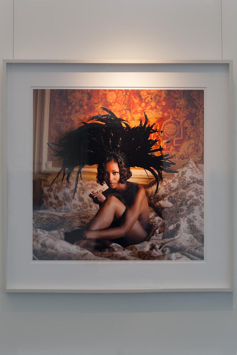 Naomi Campbell, Vogue Italia - nude portrait of the supermodel - Photograph by Michel Comte