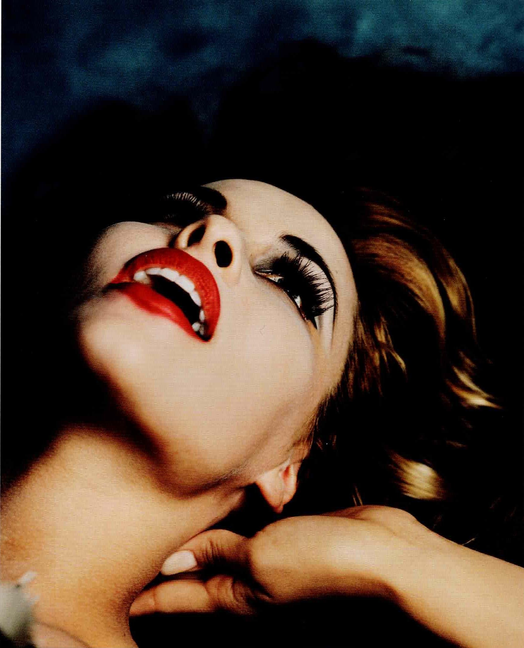 Michel Comte Portrait Photograph - Pamela Anderson Object Carpet, 1995, Archival Pigment Print, Signed