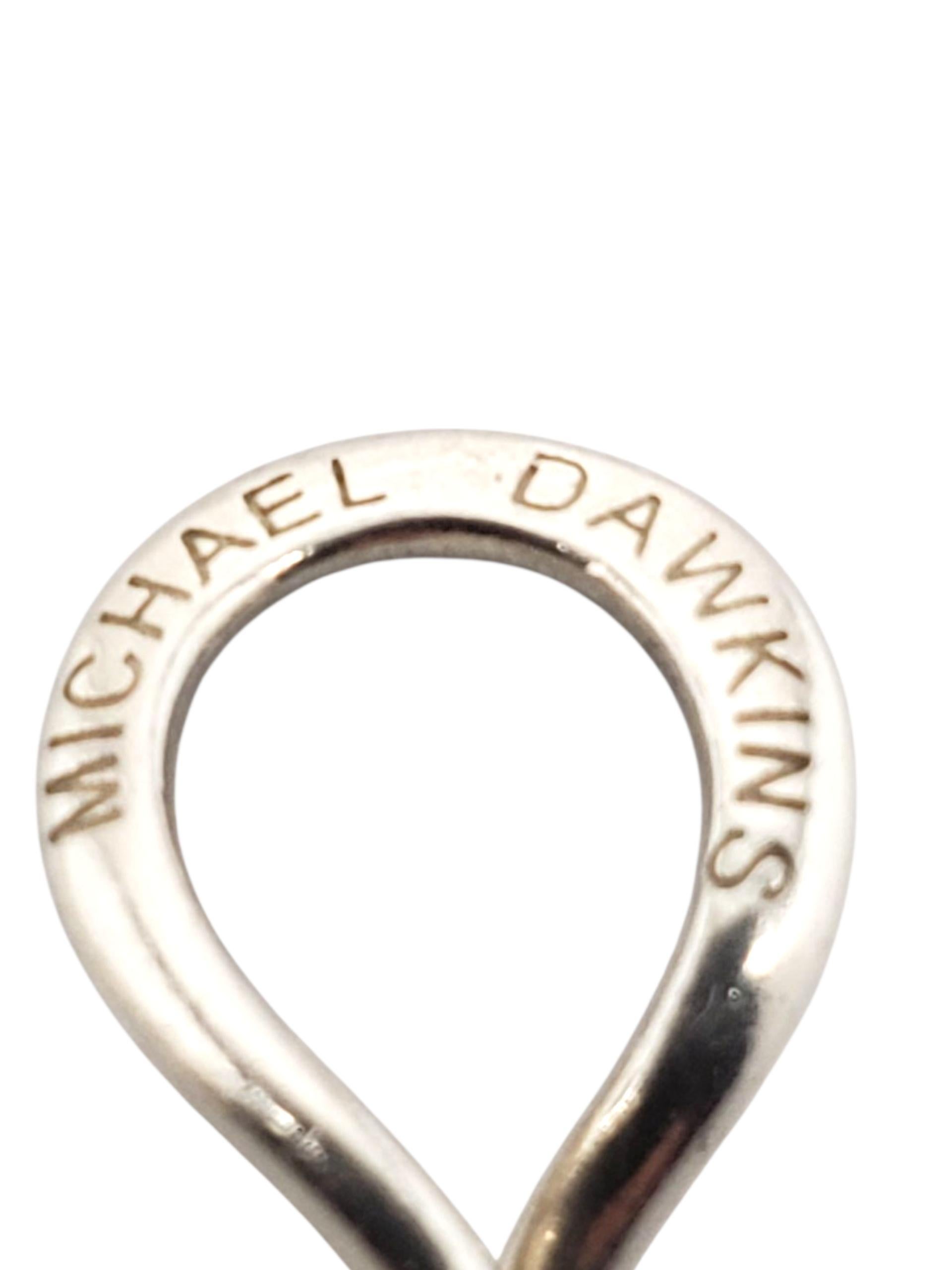 Michel Dawkins Sterling Silver Multi Gemstone Toggle Bracelet #23310 en vente 2