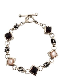 A. Michel Dawkins - Bracciale con più gemme in argento Sterling #23310