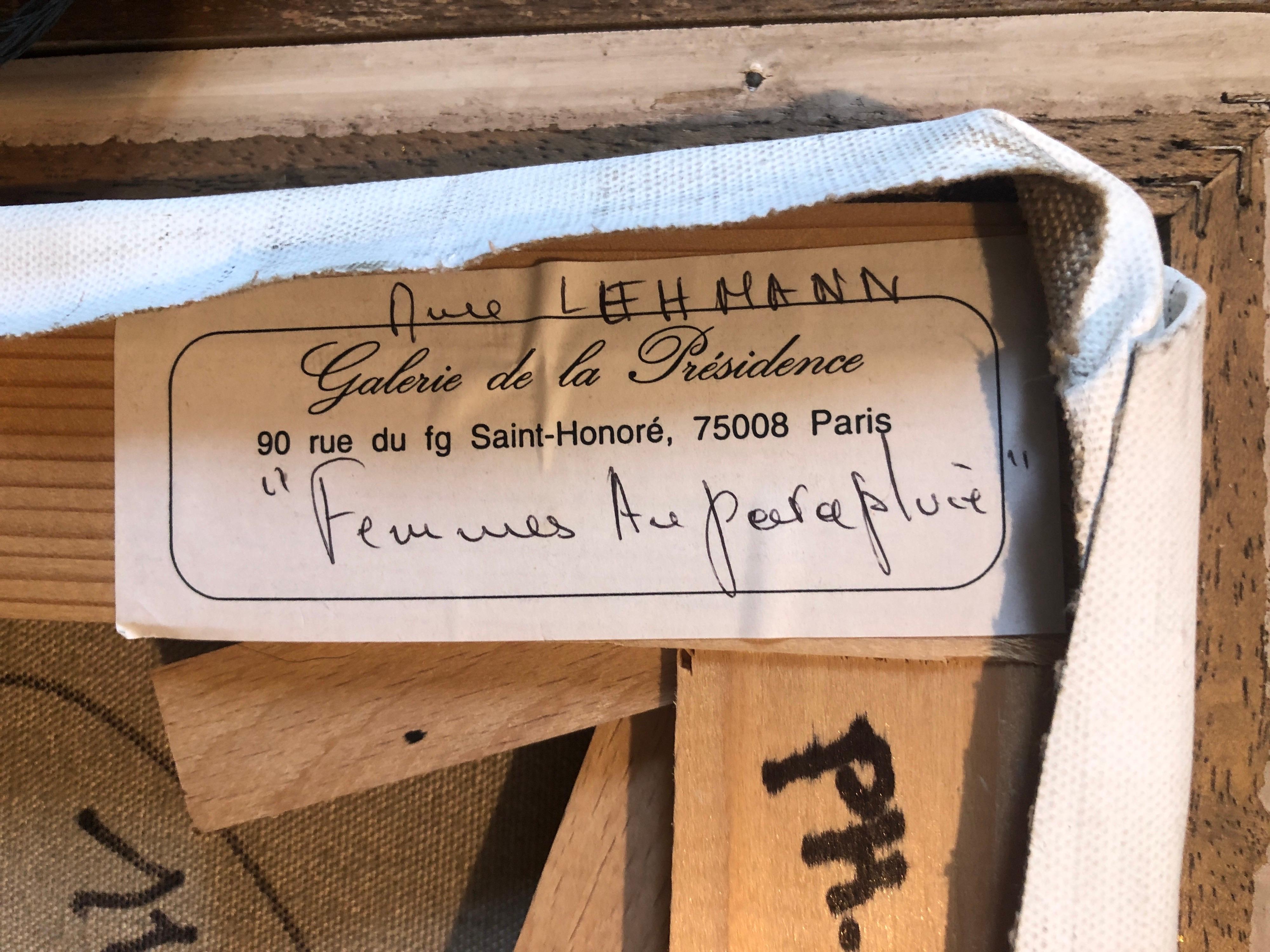 Michel De Gallard, Francia (1921-2007). 
Óleo sobre lienzo firmado abajo a la izquierda, marco dorado y de madera oscura. 
Procedencia: Etiqueta en el verso Galerie de la Presidence, París, 
Título: 