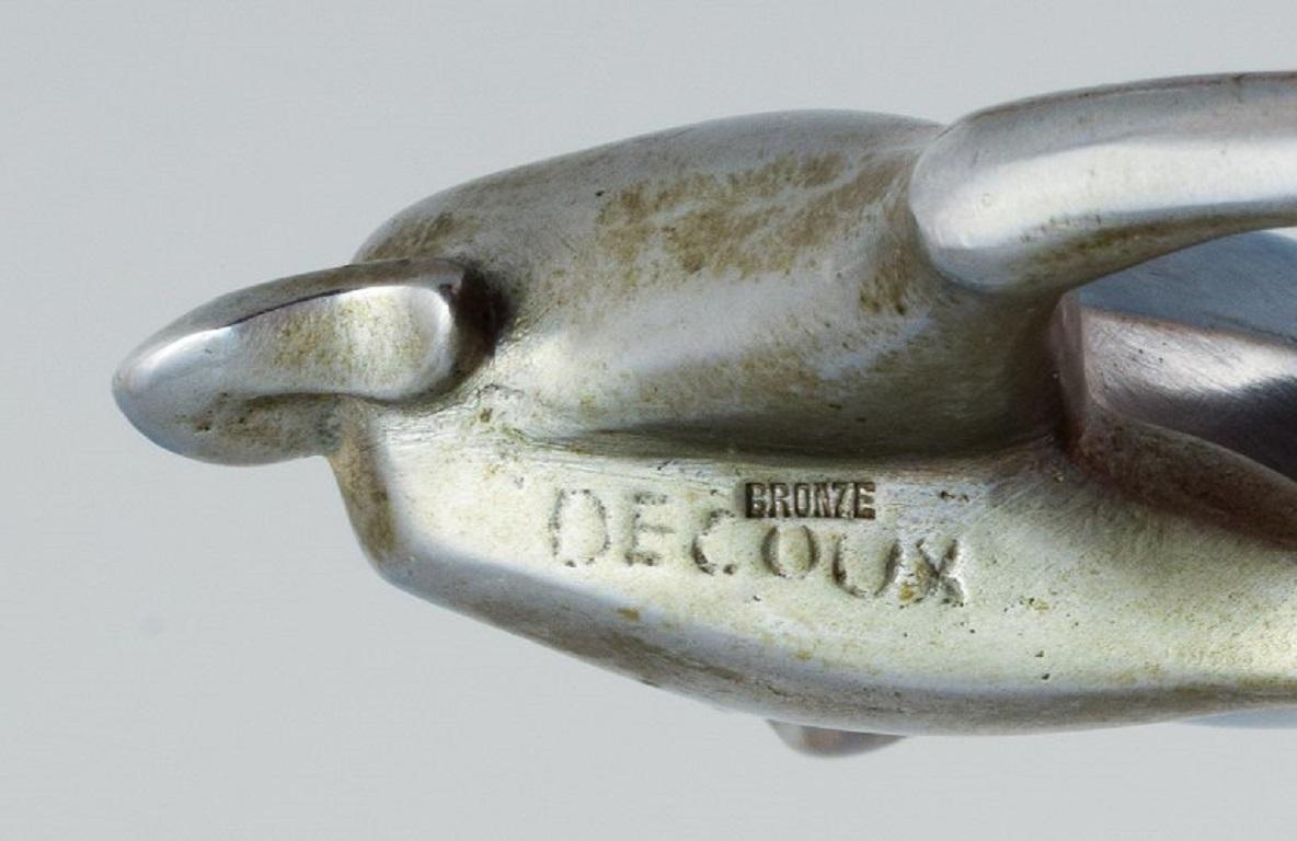 Michel Decoux, '1837-1924' Belgian Sculptor, Art Deco Sculpture of a Stag For Sale 2