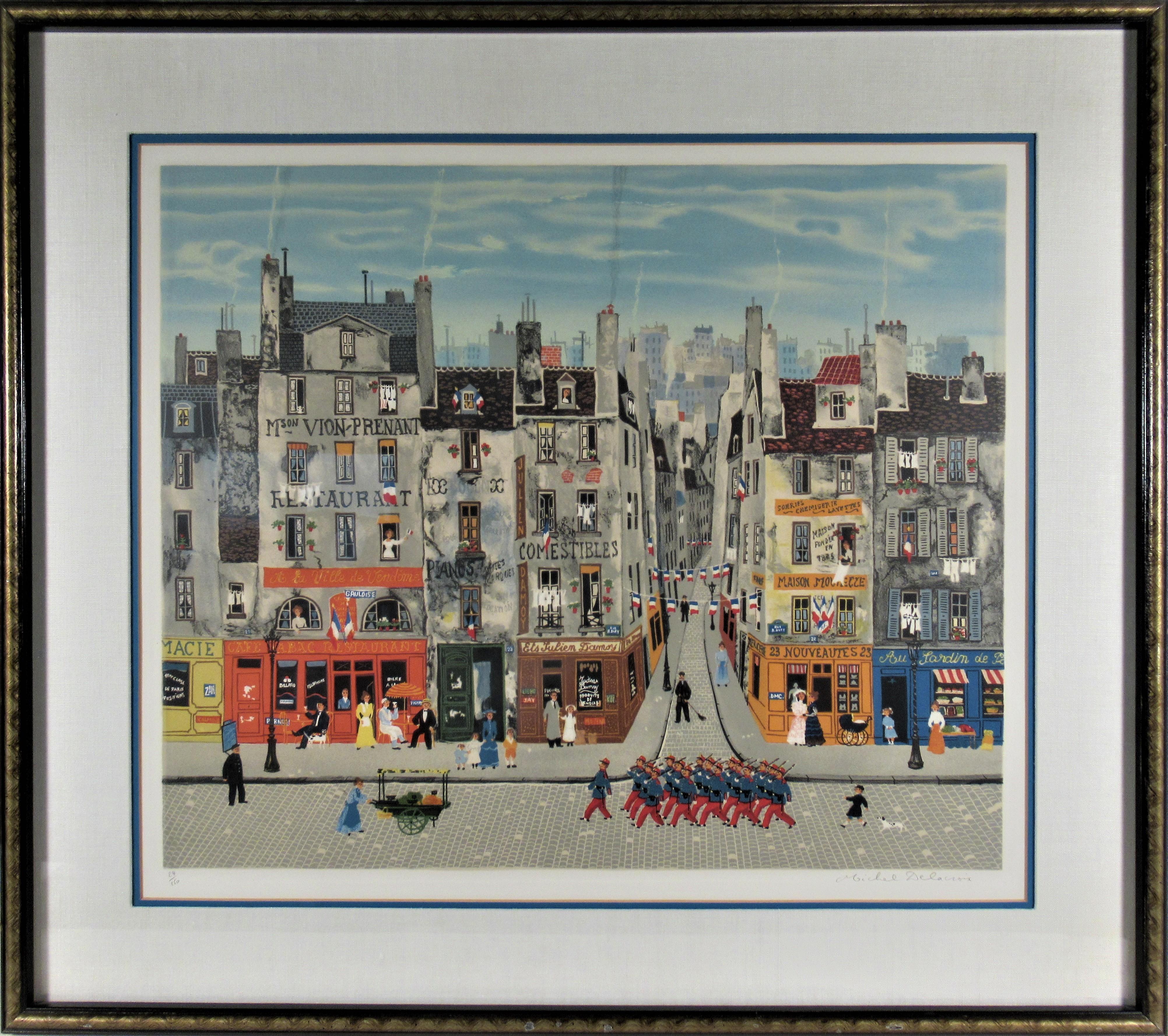 Michel Delacroix Figurative Print - La Parade