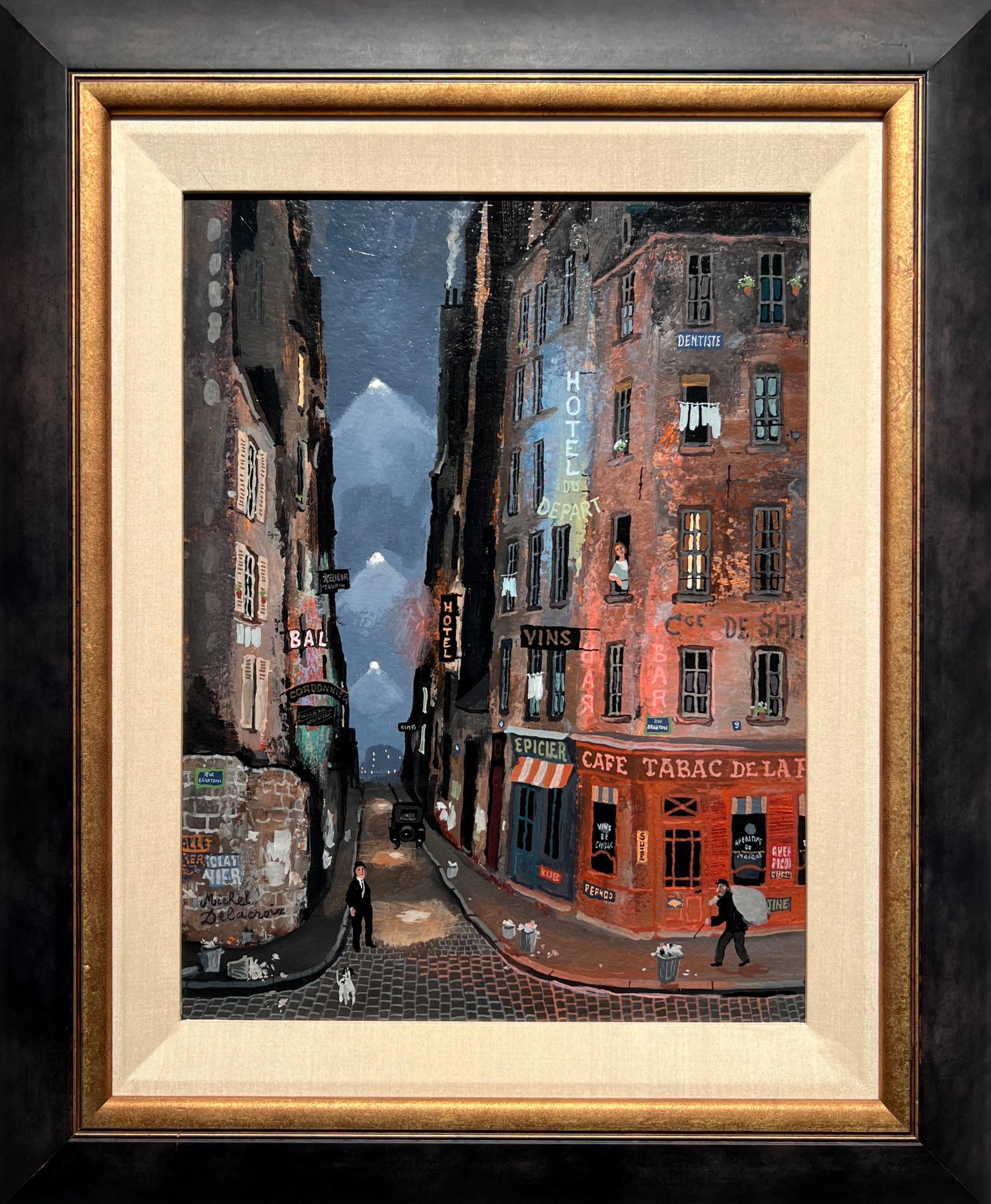 Hotel du Depart - Painting di Michel Delacroix