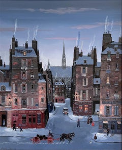 La Sainte Chapelle, soir de neige