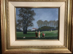 Michel Delacroix "Recontre matinale sur le golf" Morning golf outing