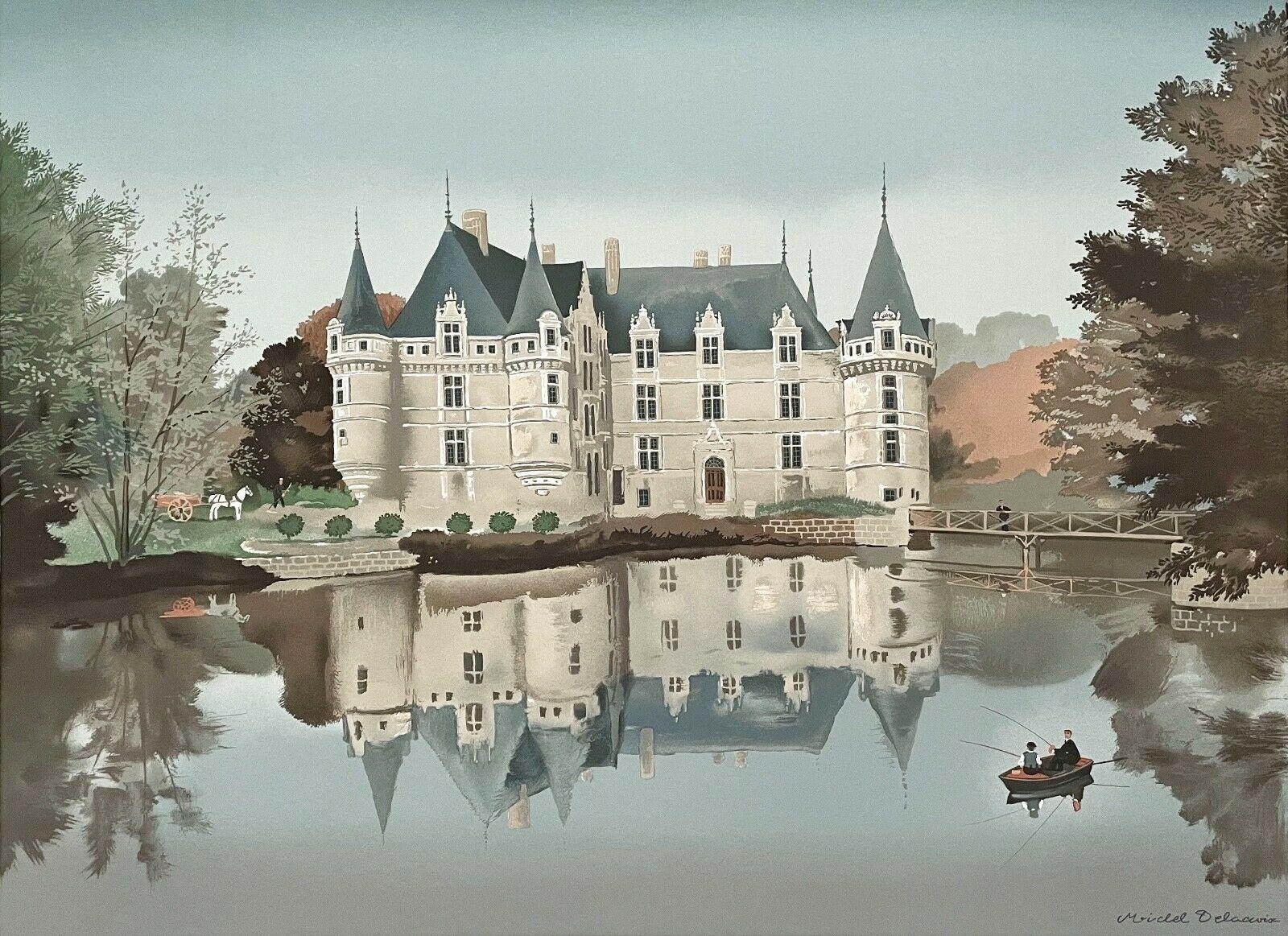 Artist: Michel Delacroix (1933)
Title: Azay le Rideau
Year: 1988
Medium: Stone lithograph on wove paper
Inscription: Stone signed with the artist’s signature
Size: 28 x 30 inches
Condition: Excellent
Notes: Published by Lublin Graphics

MICHEL