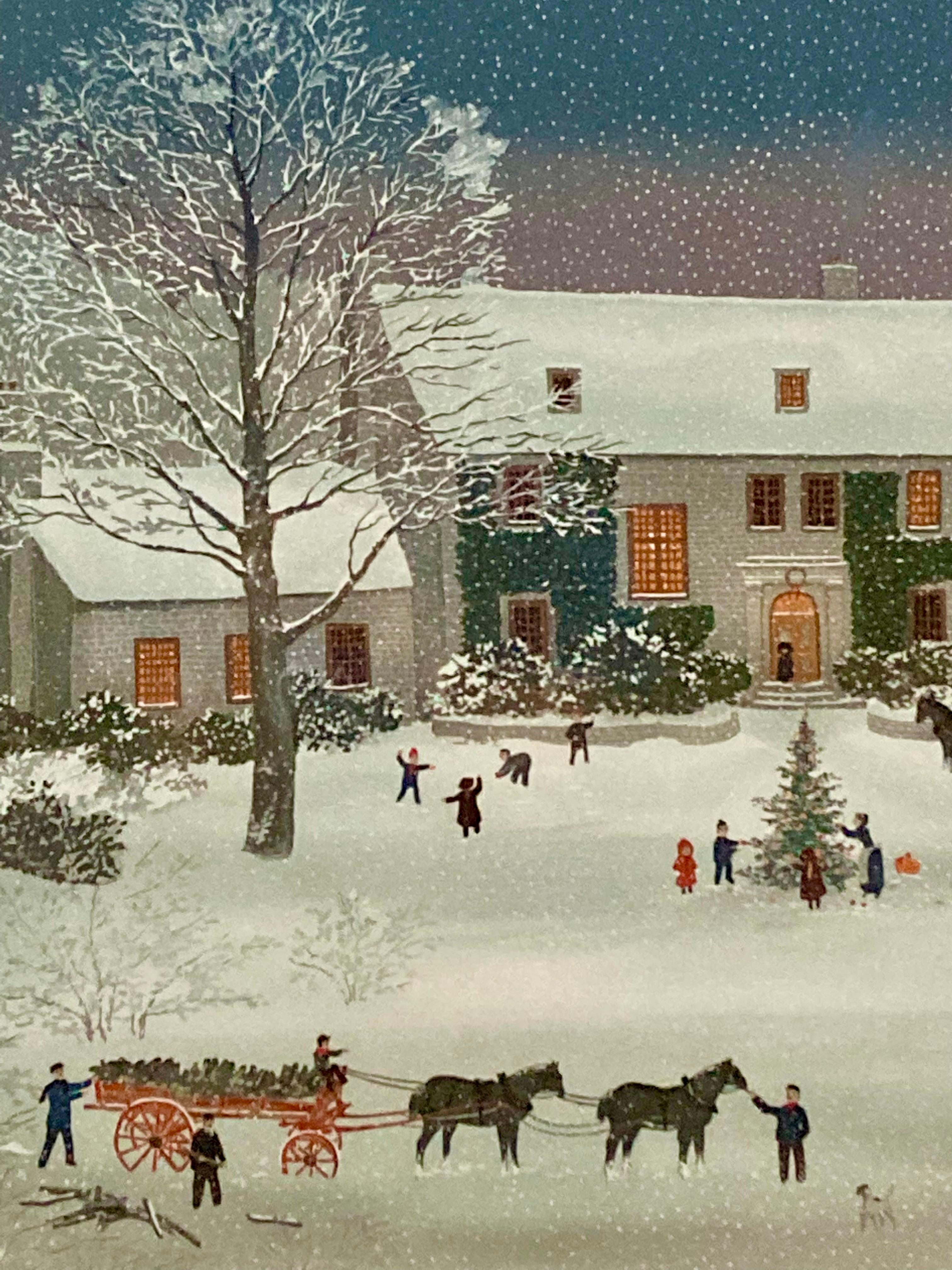 michel delacroix winter scene