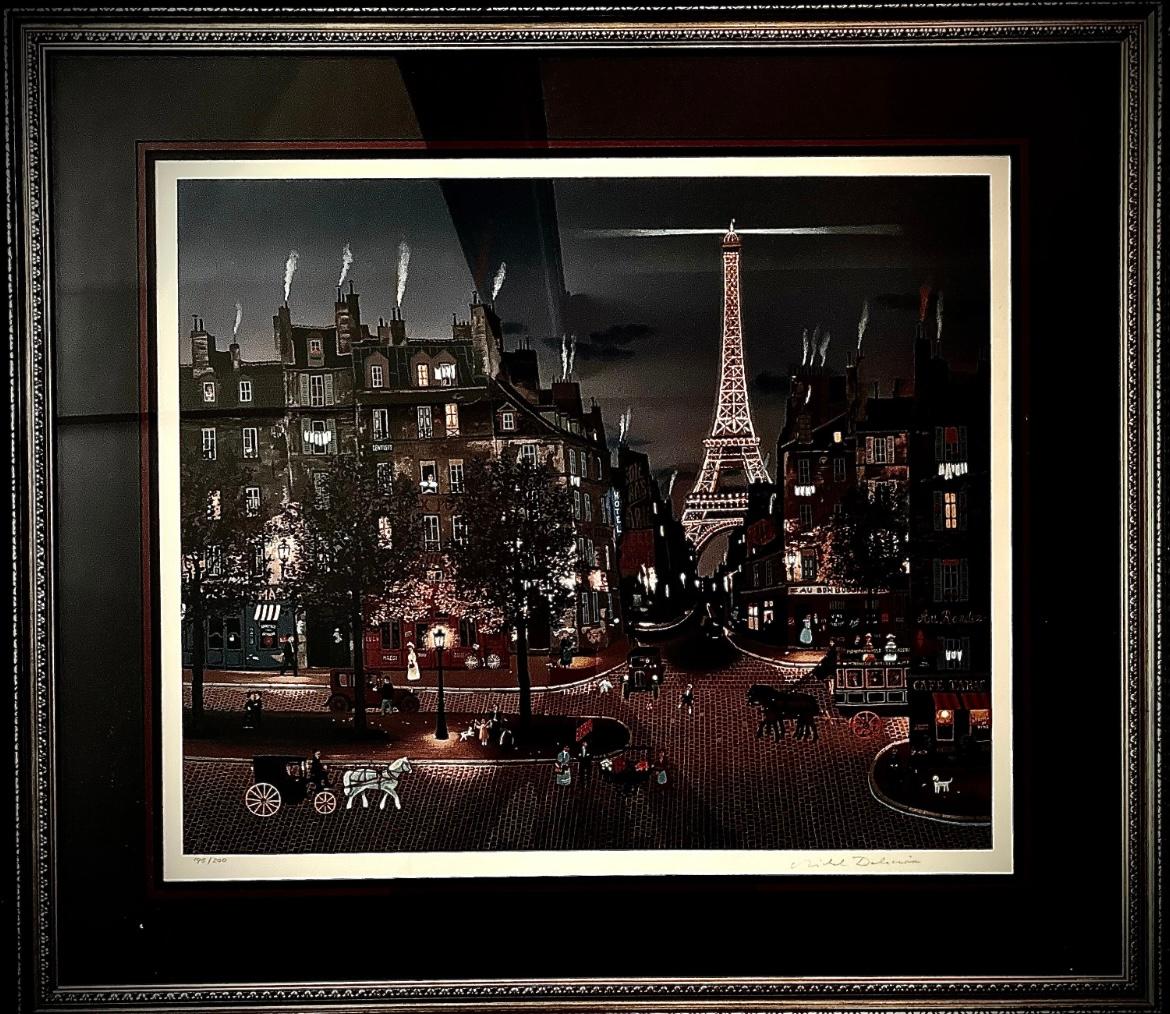 “Eiffel Tower Eclairee“ - Print by Michel Delacroix