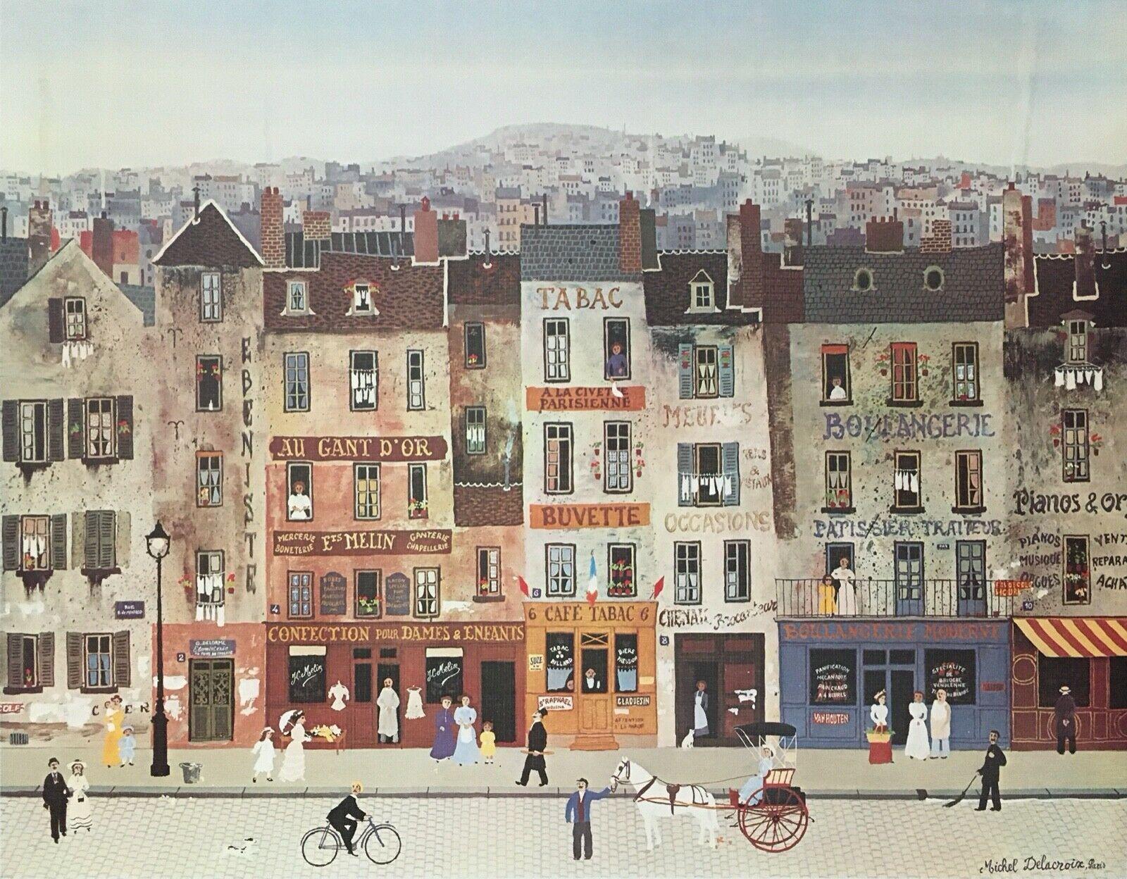 Michel Delacroix Figurative Print - La Civette Parisienne