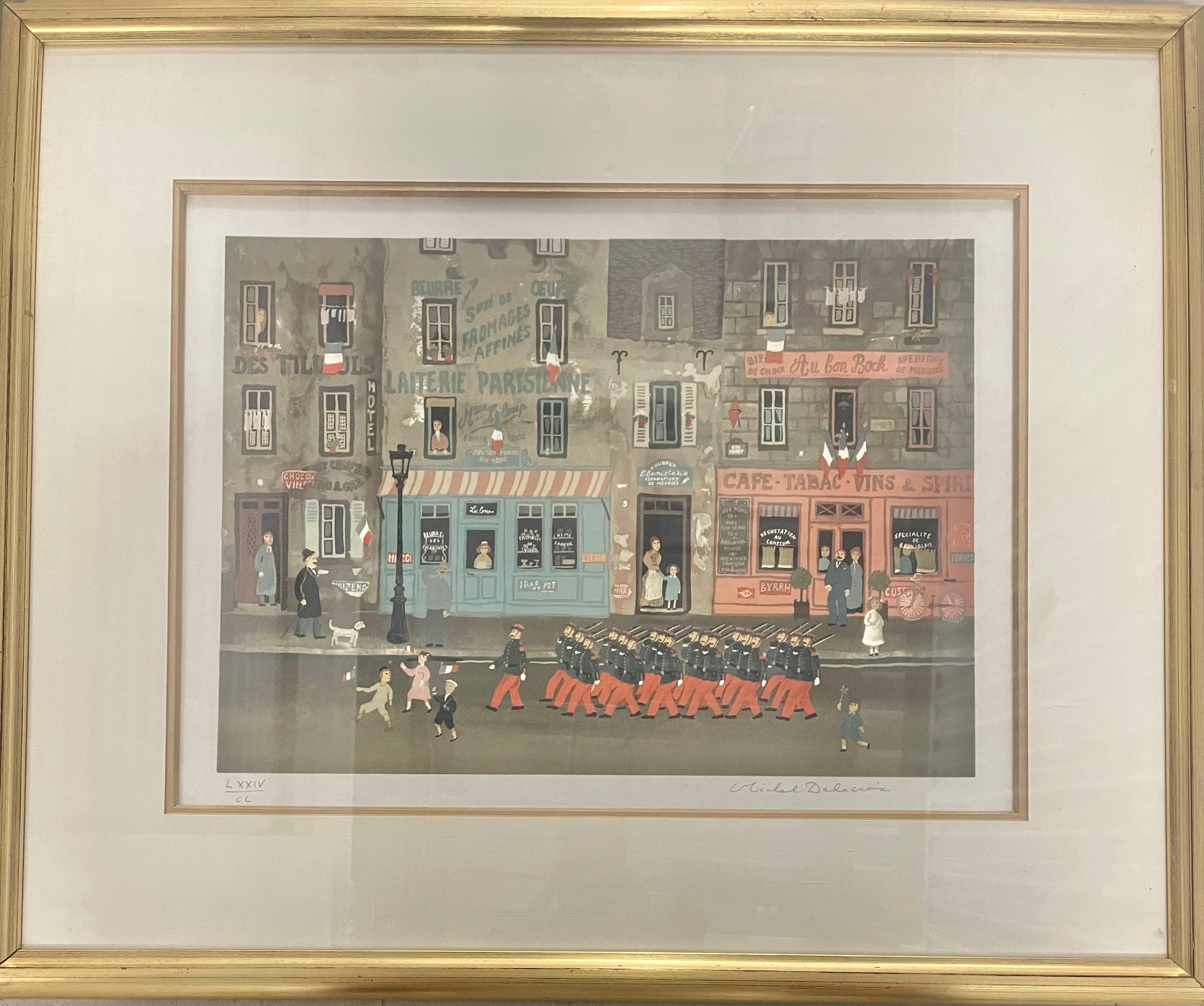 “Laiterie Parisienne” - Print by Michel Delacroix