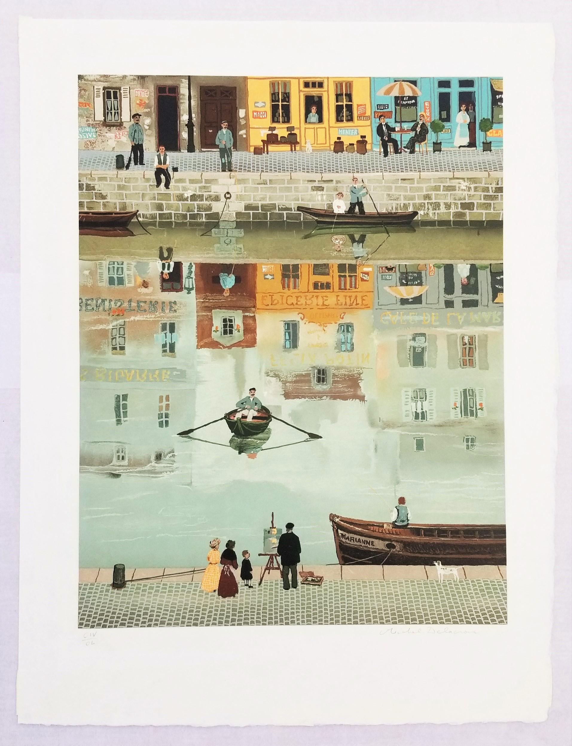 L'Artiste (L'artista) /// Michel Delacroix Serigrafia contemporanea Europa City 2