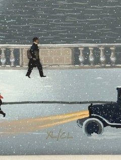 "Der Chevet von Notre-Dame im Winter"