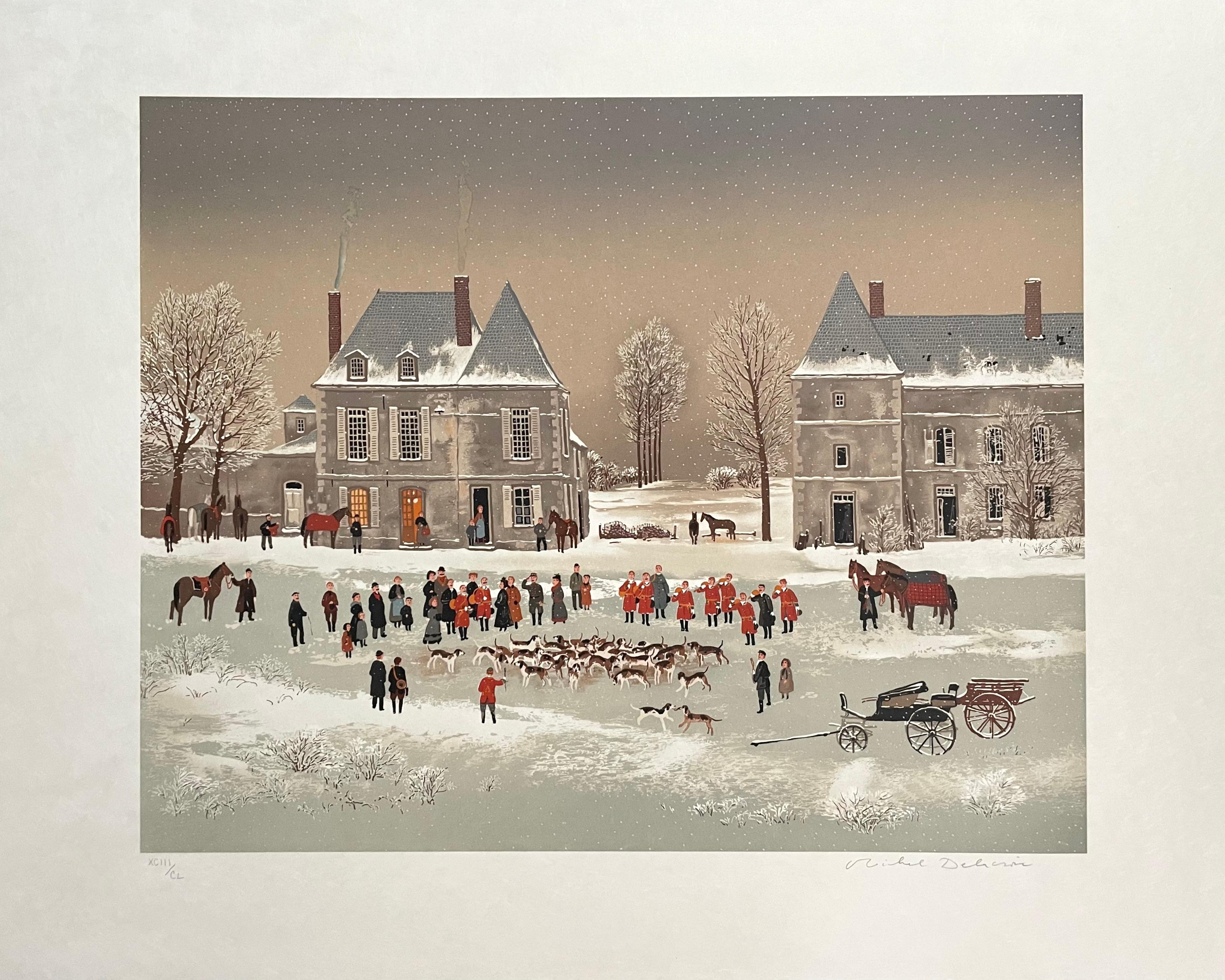 michel delacroix winter scene