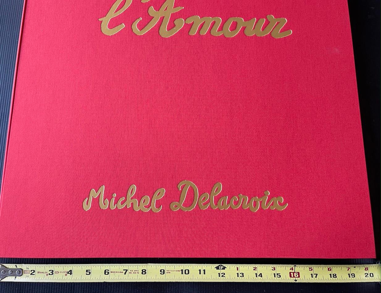 LES QUATRE SAISONS DE L'AMOUR Boxed Set of 4 Signed Lithographs, Paris Lovers - Contemporary Print by Michel Delacroix