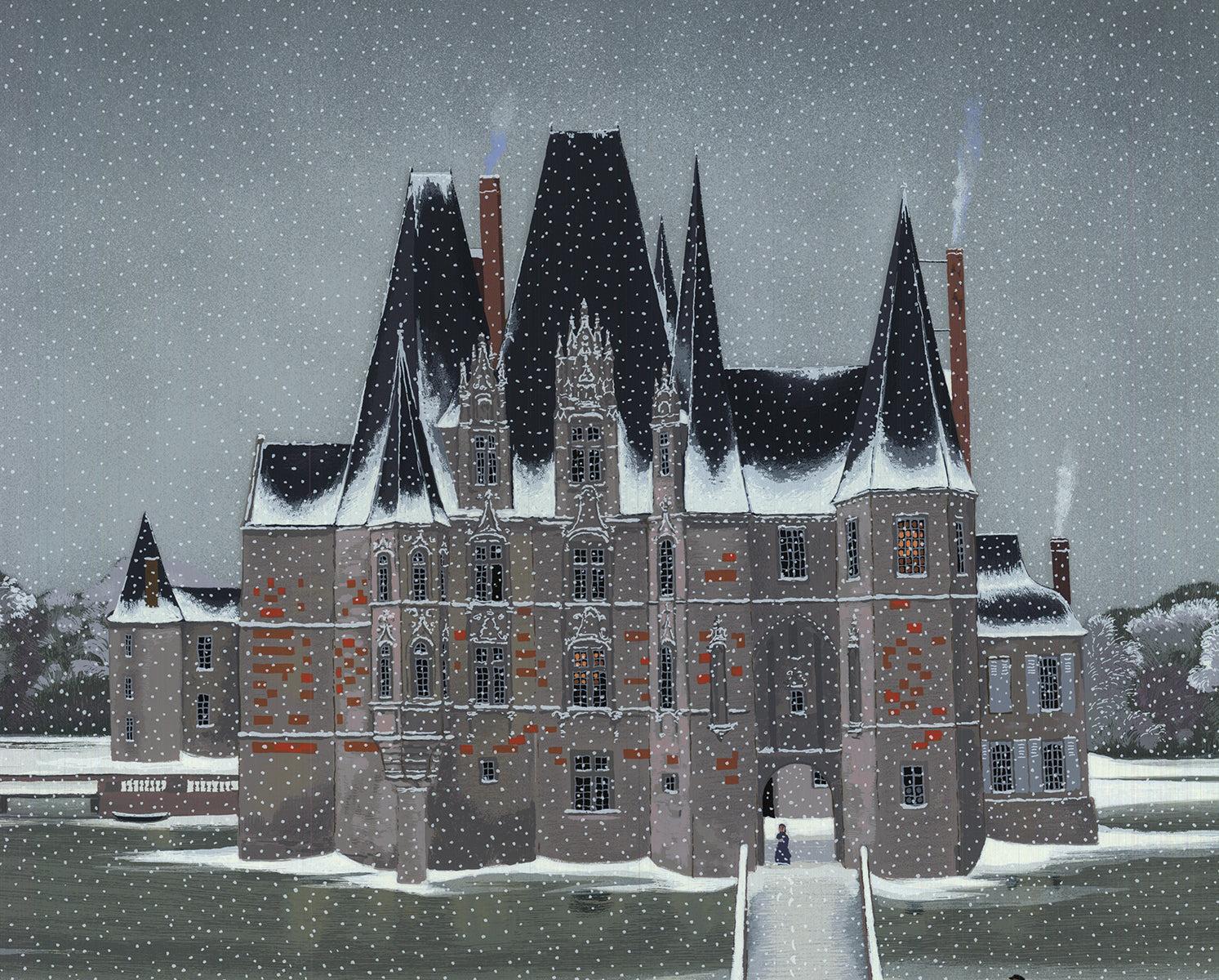 MICHEL DELACROIX Chasse a Cour - Signed For Sale 1