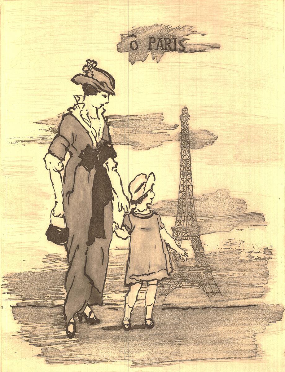Original etching by Michel Delacroix hand signed and numbered out of 70 in pencil.
Delacroix is known for his lithographs and etchings, which further showcase his talent for capturing the essence of Parisian life. His work has been collected by art