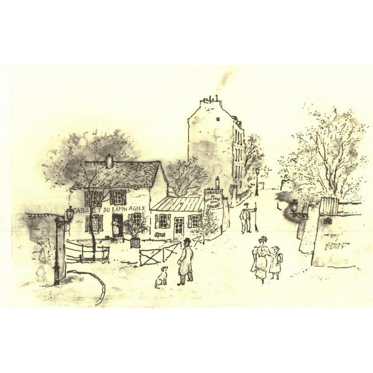 Original etching by Michel Delacroix hand signed and numbered out of 3 Printer's Proof. 
 Delacroix is known for his lithographs and etchings, which further showcase his talent for capturing the essence of Parisian life. His work has been collected