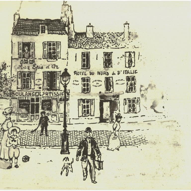 'Paris II' 1990- Etching- Hand Signed For Sale 1