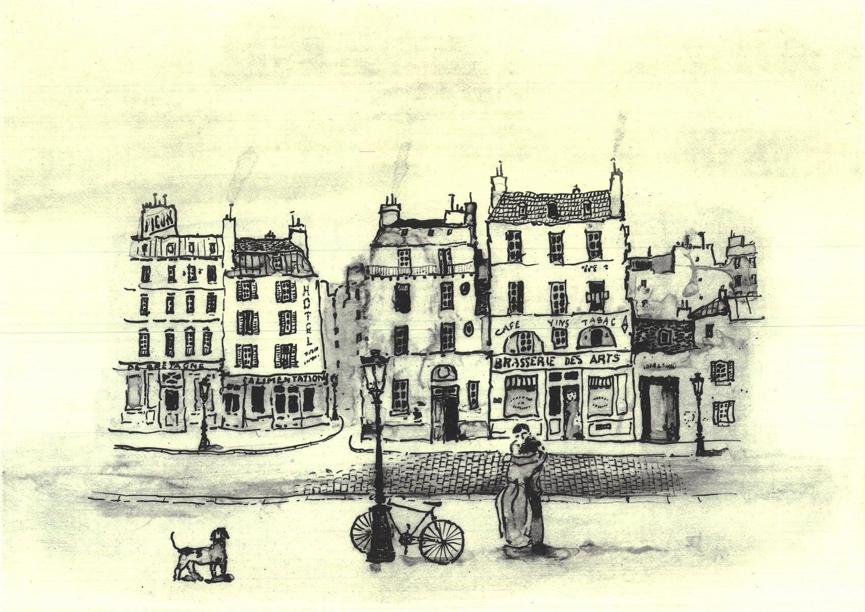 Michel Delacroix 'Paris IV'- Offset Lithograph- Signed For Sale 2