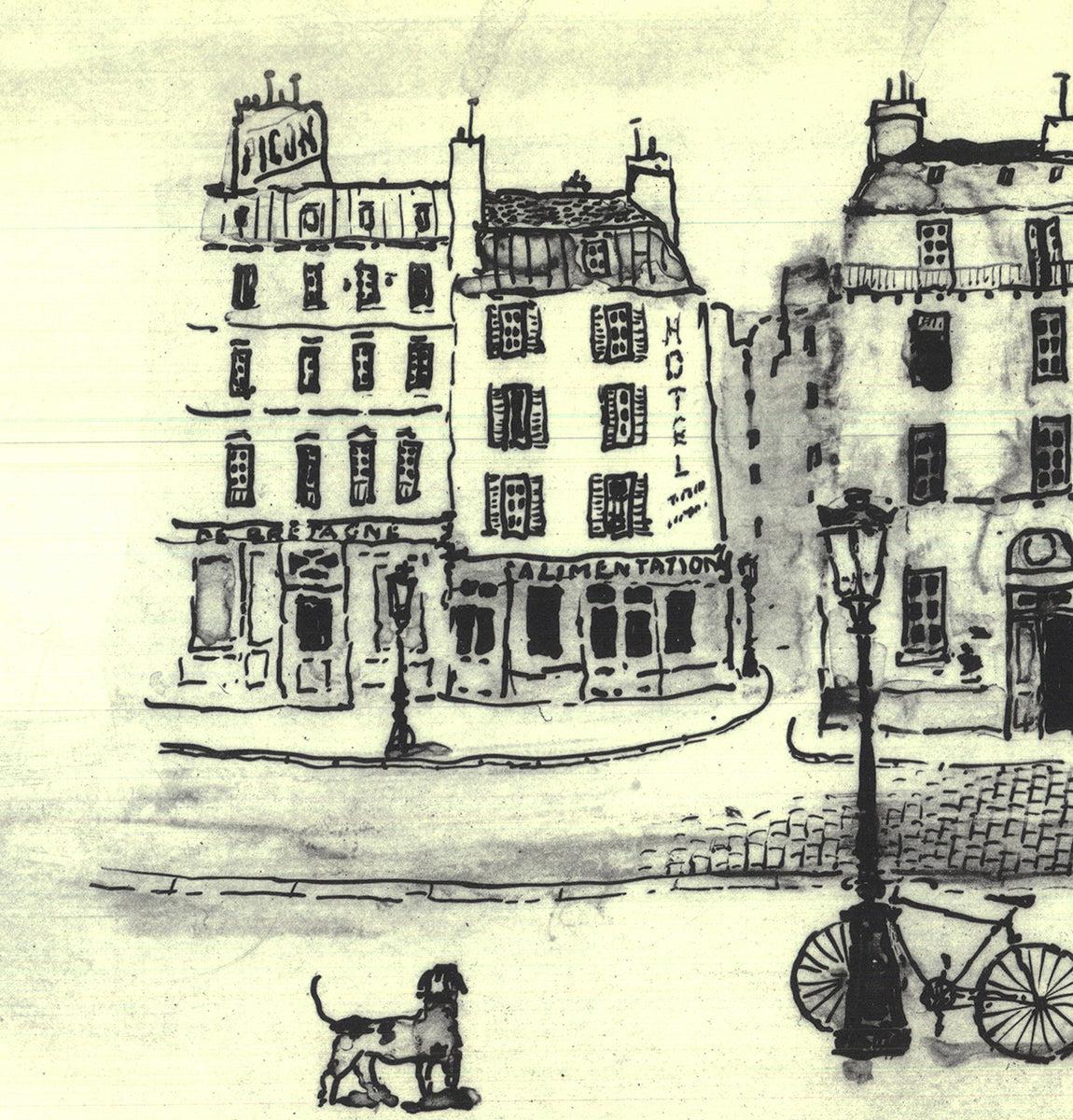 Michel Delacroix 'Paris IV'- Offset Lithograph- Signed For Sale 3