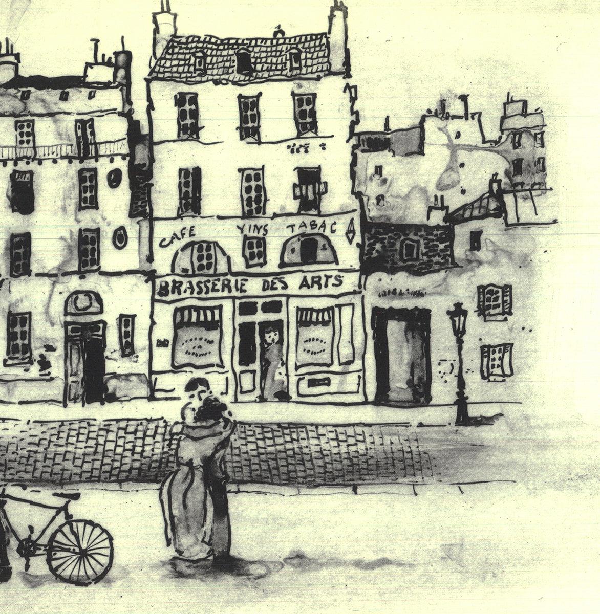 Michel Delacroix 'Paris IV'- Offset Lithograph- Signed For Sale 4