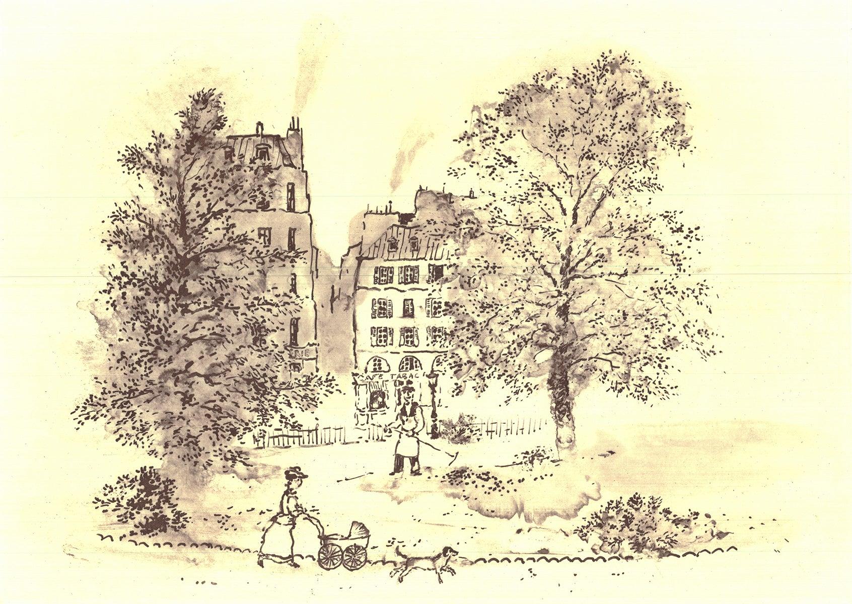 Original etching by Michel Delacroix hand signed and numbered out of 3 Printer's Proof. 
Delacroix is known for his lithographs and etchings, which further showcase his talent for capturing the essence of Parisian life. His work has been collected
