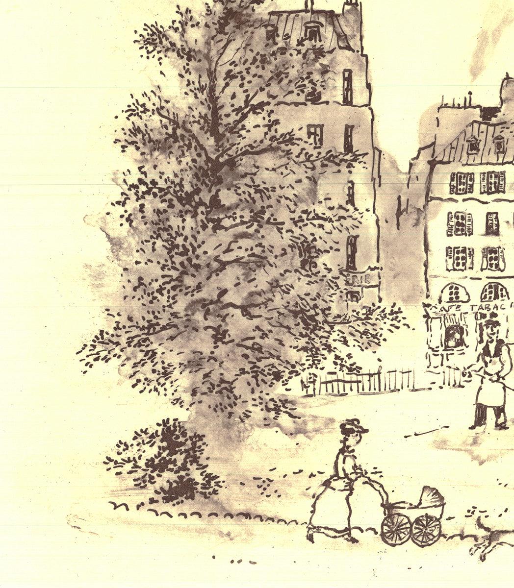 'Paris V'- Etching- Signed For Sale 1