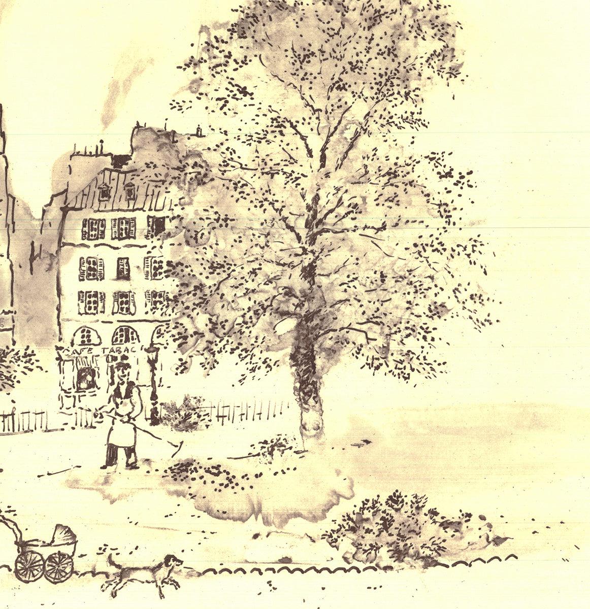 'Paris V'- Etching- Signed For Sale 2