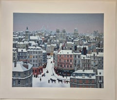 Michel Delacroix -- Roofs in Paris in the Snow