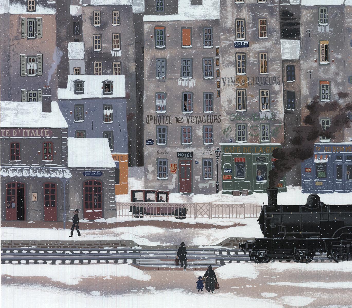 MICHEL DELACROIX Train, 1991 - SIGNED 1