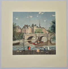 Passerelle des Halles in Summer from the Four Seasons Suite of Memories of Paris