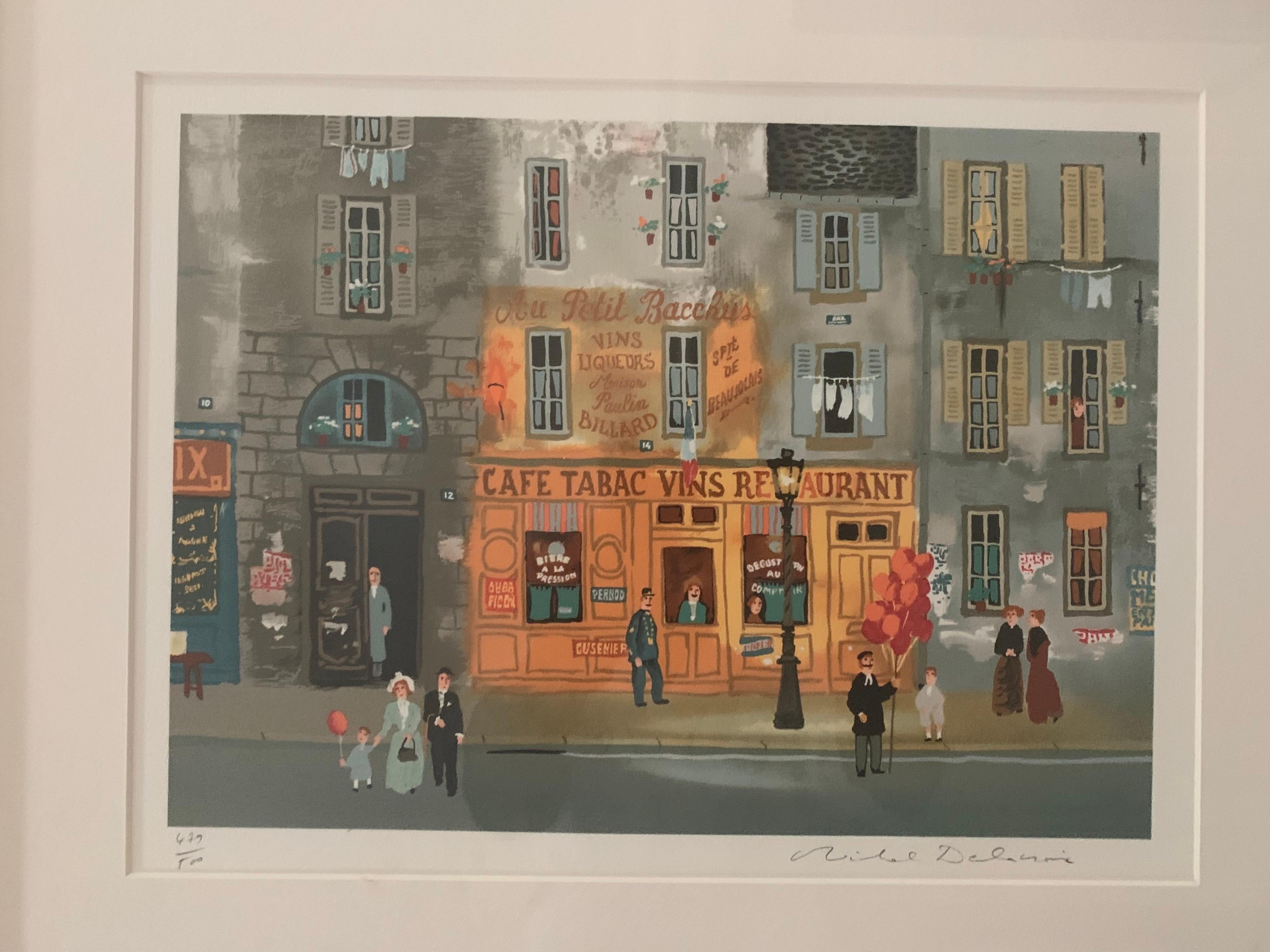 Michel Delacroix Signed in Pencil and Numbered Lithograph In Good Condition In West Hartford, CT