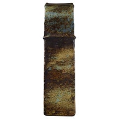 Michel Delmotte, Strasbourg, Large Vase in Glazed Stoneware, Modernist Design