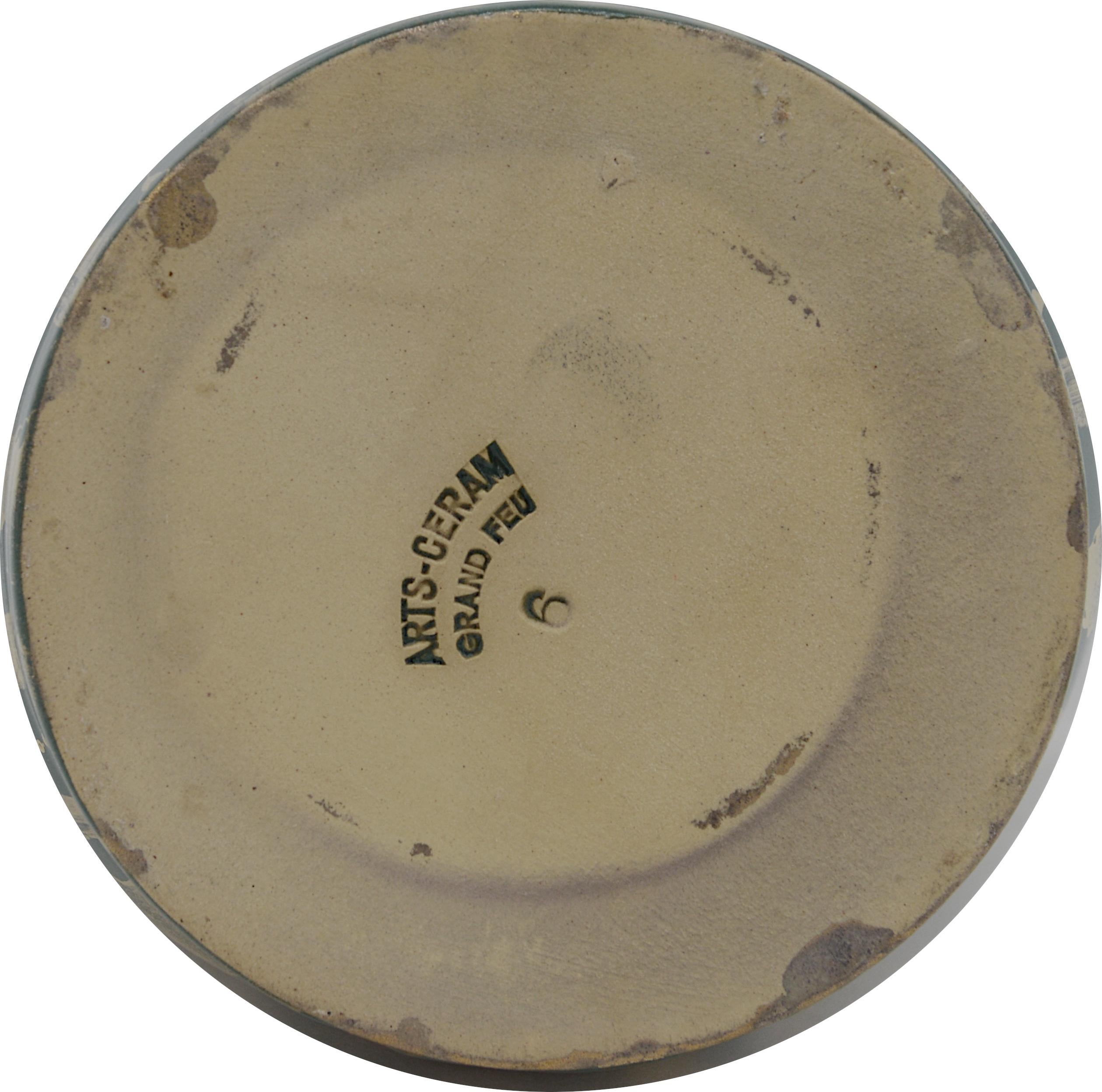 XX secolo Vaso in gres francese di metà secolo di Michel & Denise Pointu, anni '50 in vendita