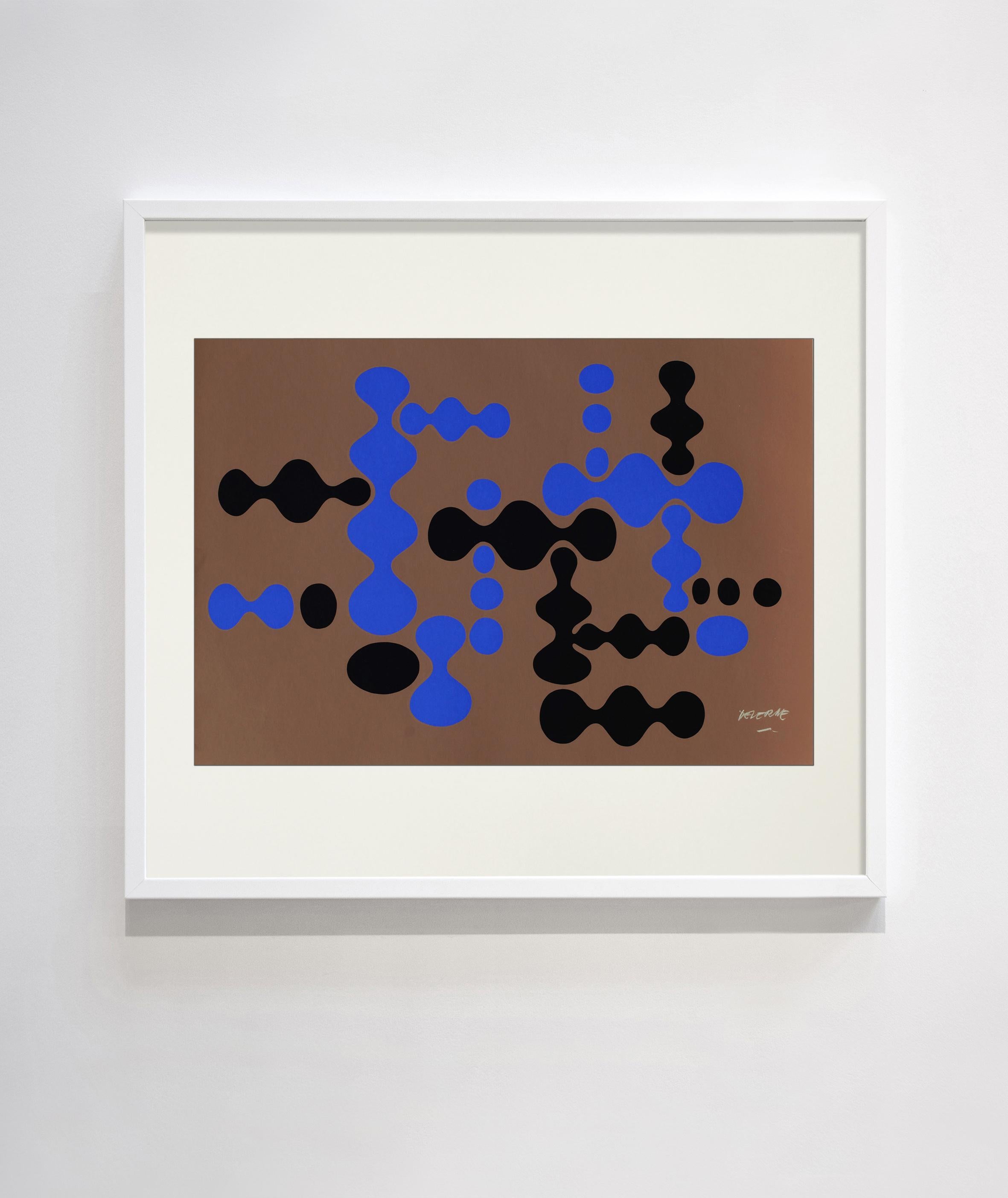 A multiple abstract limited edition of 50 of each print in colour. Lithograph. Signed. Not framed.

Deverne is a visual artist born in 1927 and died in 2012. The double teaching of his training he receives at the Decorative Arts and Fine Arts of