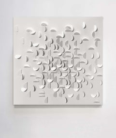Kinetic Modern Abstract Geometric Sculpture "Étoile Éclatée" 1967 White
