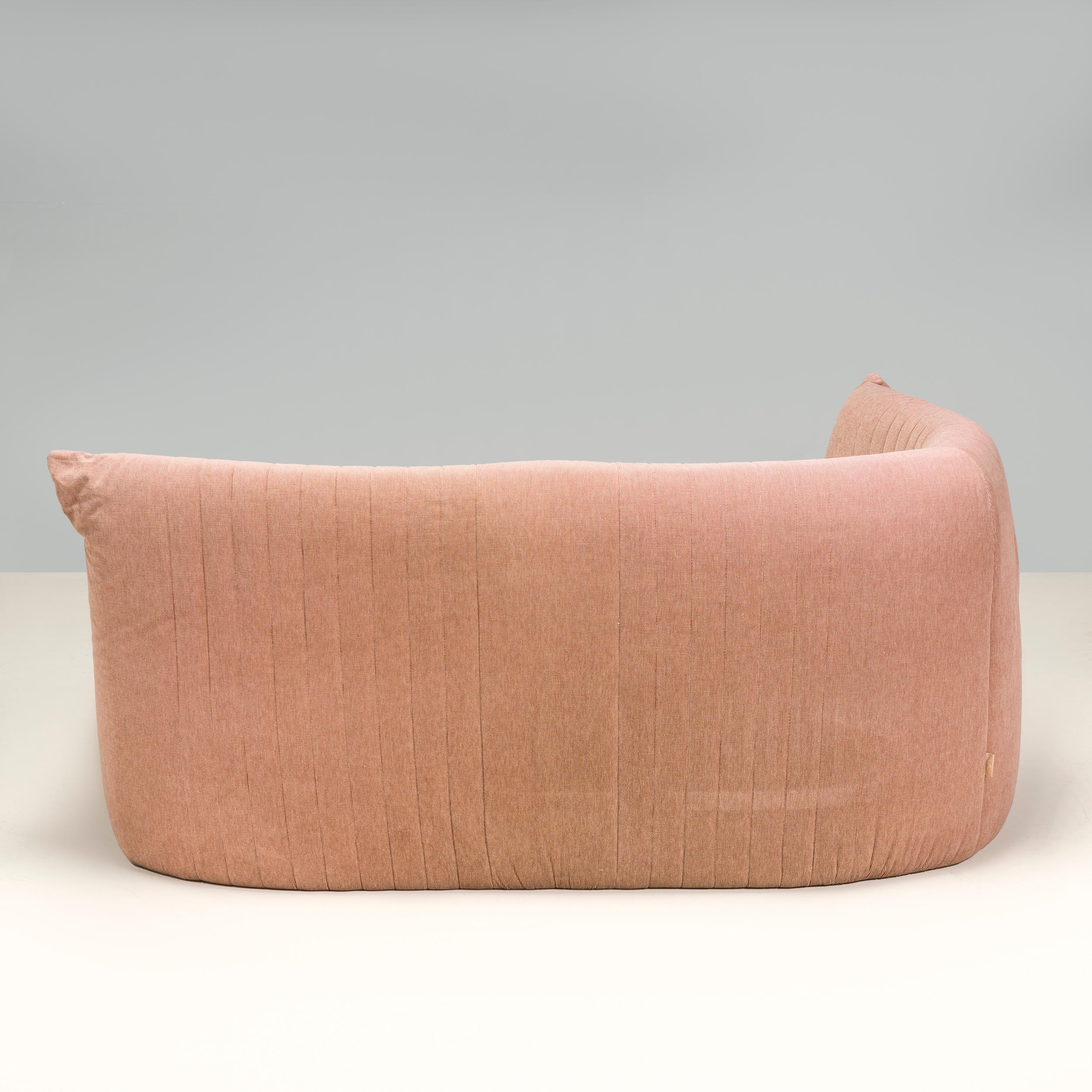 Michel Ducaroy for Ligne Roset Beige Fabric Aralia Corner Sofa In Fair Condition For Sale In London, GB