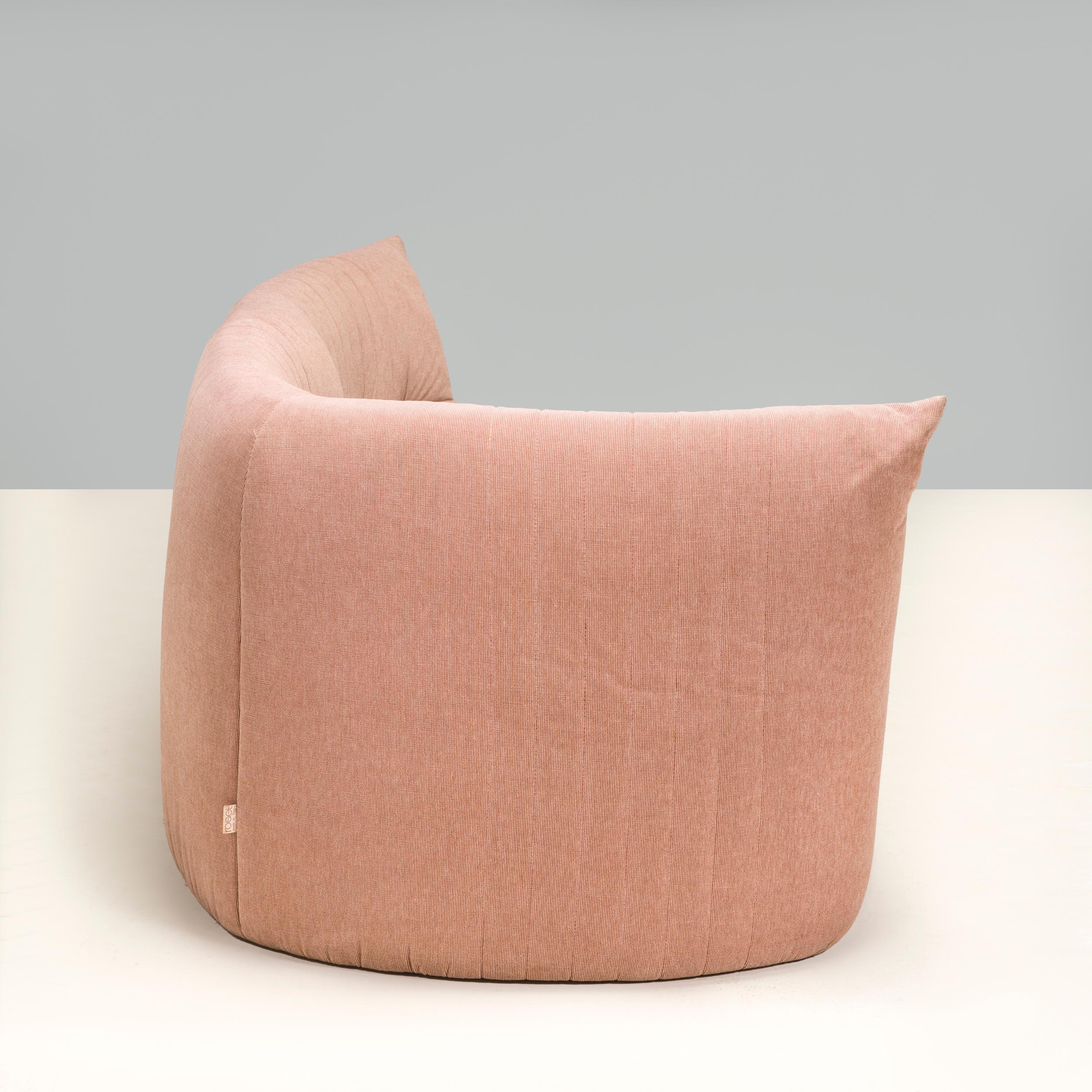 Late 20th Century Michel Ducaroy for Ligne Roset Beige Fabric Aralia Corner Sofa For Sale